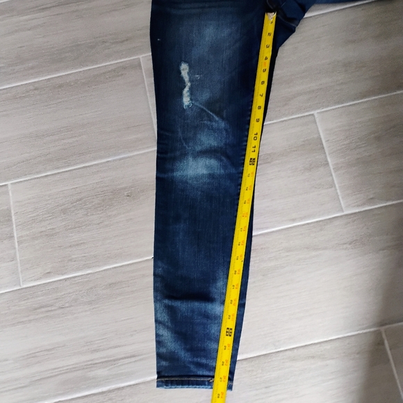 Torrid Blue Denim Distressed Jeggings Size 16R - Picture 13 of 13